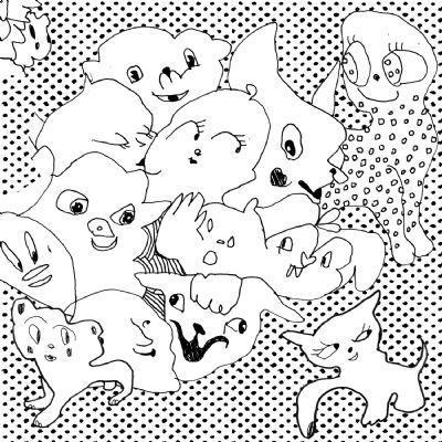 animaletti gruppo teste little dog puppy dot animaletti gruppo teste little dog puppy dot