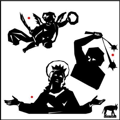 santa tatuaggio tortura martire cherubino angelo tatuaggio religioso silhouette nero ritaglio cutout santa tatuaggio tortura martire cherubino angelo tatuaggio religioso silhouette nero ritaglio cutout 	