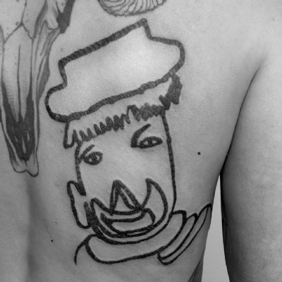 clown pagliaccio cirque circo tatouage backtattoo clown pagliaccio cirque circo tatouage backtattoo