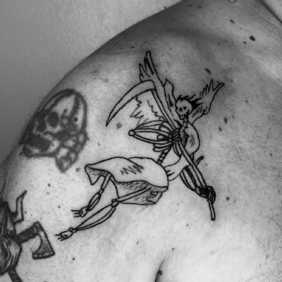 morte tiepolo alata scheletro tatuaggio tattoo tatuatore morte tiepolo alata scheletro tatuaggio tattoo tatuatore