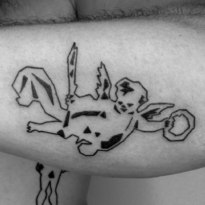 putto puntino angelo angioletto spigoloso tatuaggio braccio putto puntino angelo angioletto spigoloso tatuaggio braccio