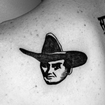 cowboy tattoo cappello tatuaggio testa ritratto brescia cowboy tattoo cappello tatuaggio testa ritratto brescia